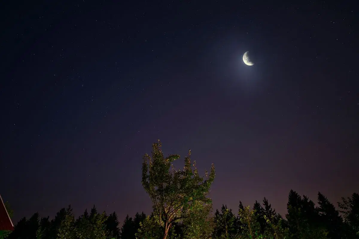 Image featuring nature, night, outdoors, and astronomy