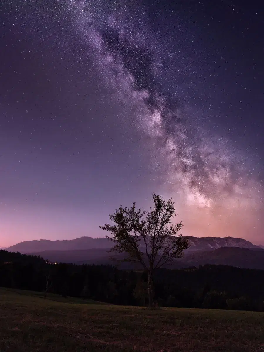 Image featuring nature, night, outdoors, and sky